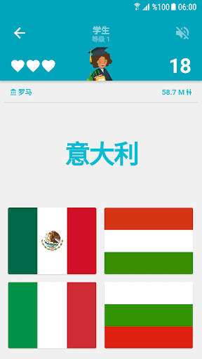 世界谜题: 国旗与首都/省会城市 screenshot 3